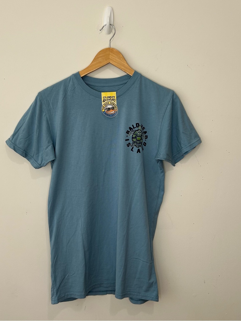 The Duck Company T Shirt Small Blue Graphic Short sleeves Crewneck New